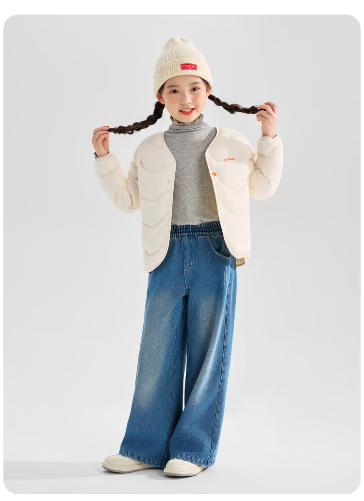 QQ DUCK Children's Lightweight down Jacket, Boys' School Uniform Essential, Warm Coat for Girls, Inner Liner for Winter Clothing 11