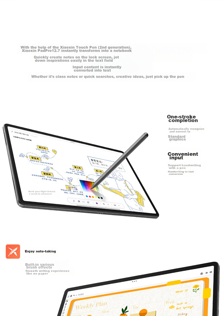 Lenovo Xiaoxin Pad Pro 12.7, 2025 Model Tablet, 2.9K High Refresh Rate Full Screen, Entertainment And Learning, 10000mAh Battery, 8+128GB Gray, Subsidized 10