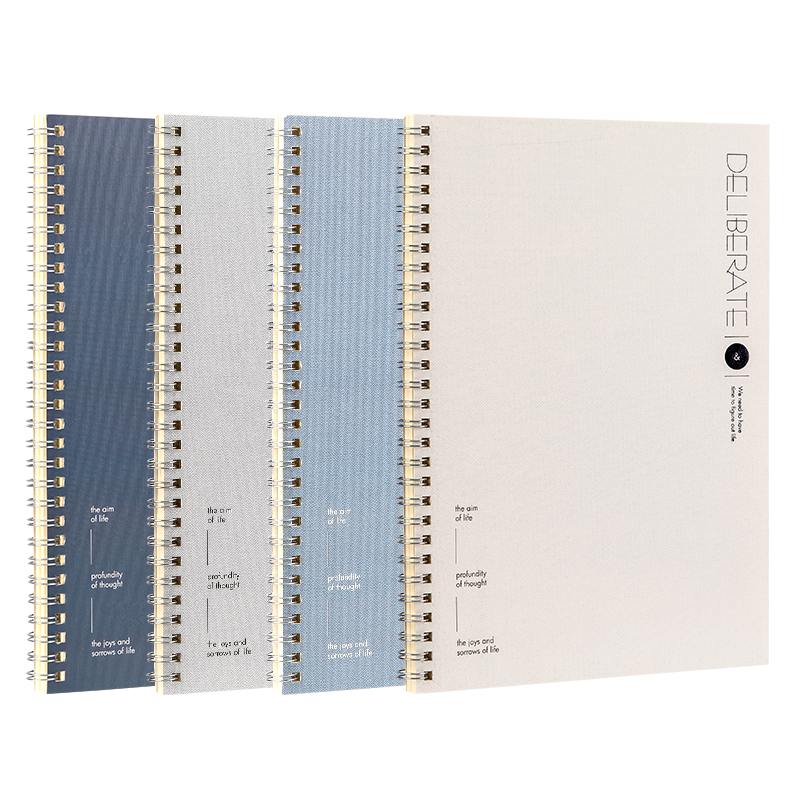 Deli 4 B5/60 Sheets Shenzhao Series Student Spiral Notebook, Student Journal Diary Notebook Stationery LB560-4