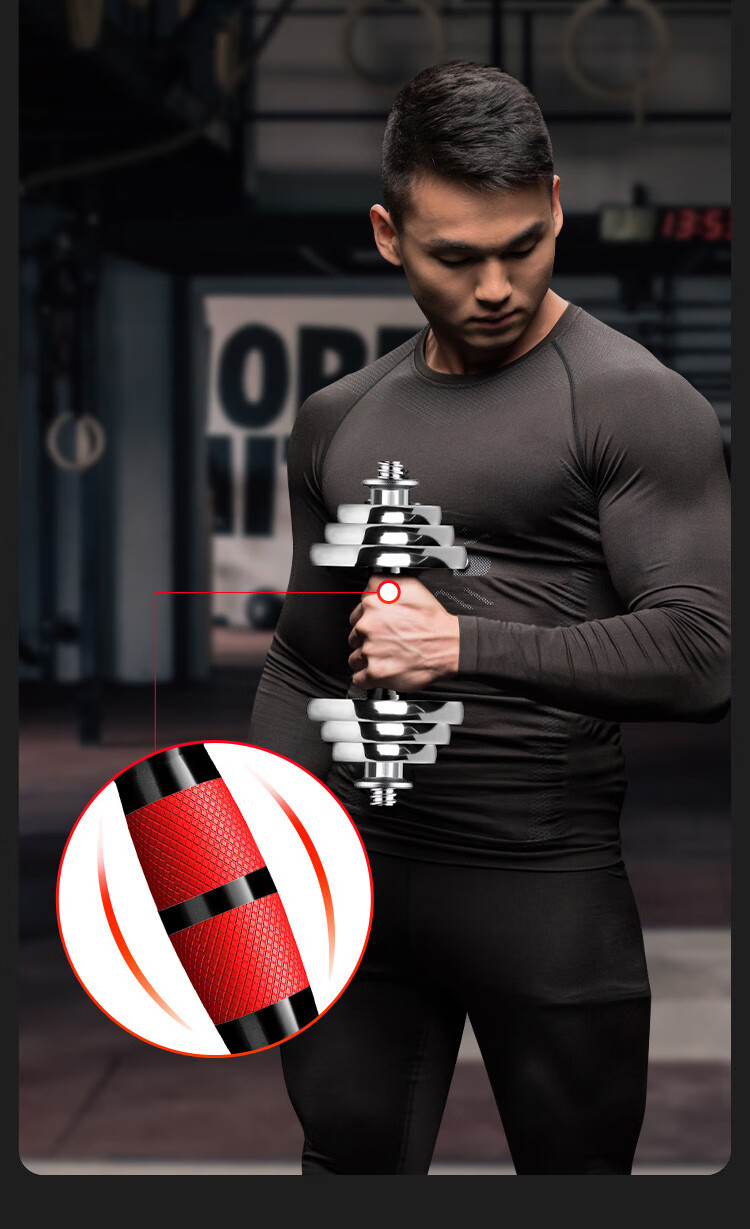 Chengyue Electroplated Dumbbell Barbell 20kg Adjustable Detachable Fitness Equipment Set CY-025 for Men and Women 17