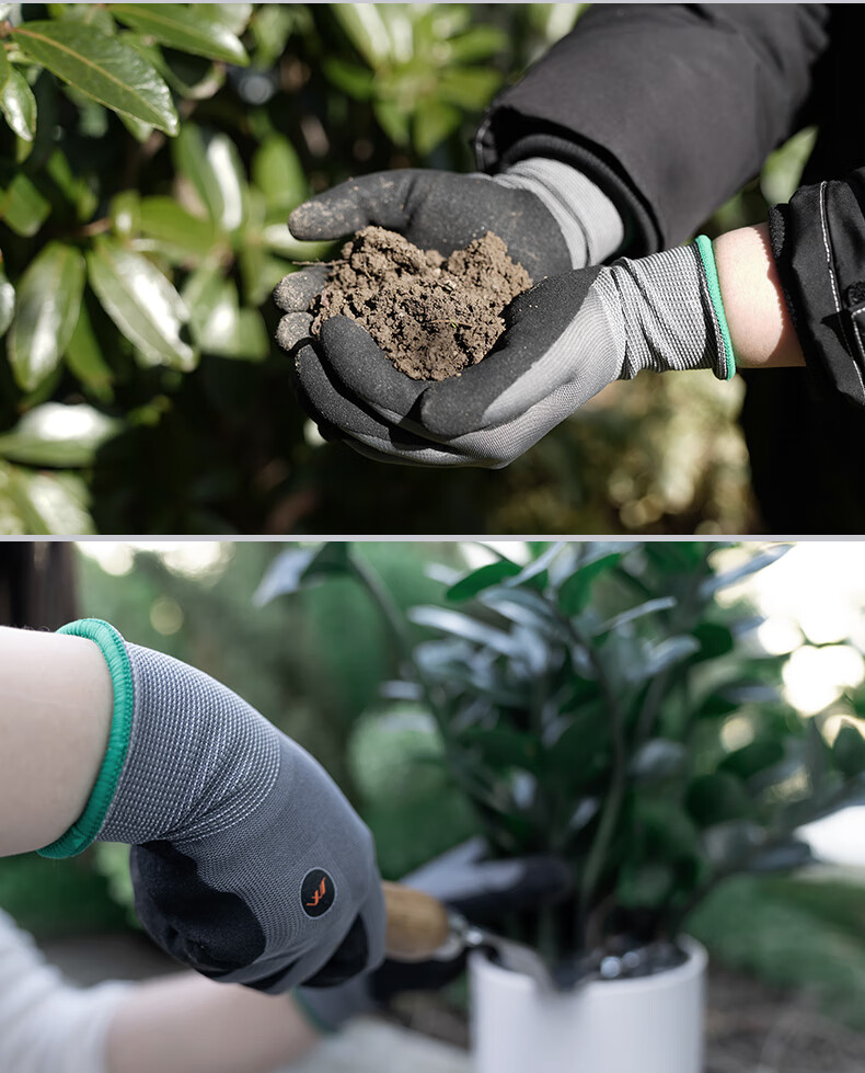 Jimmy Home Gardening Gloves Garden Planting Anti-Dirt Anti-Slip Breathable Durable Touchscreen Medium JM-W607 11
