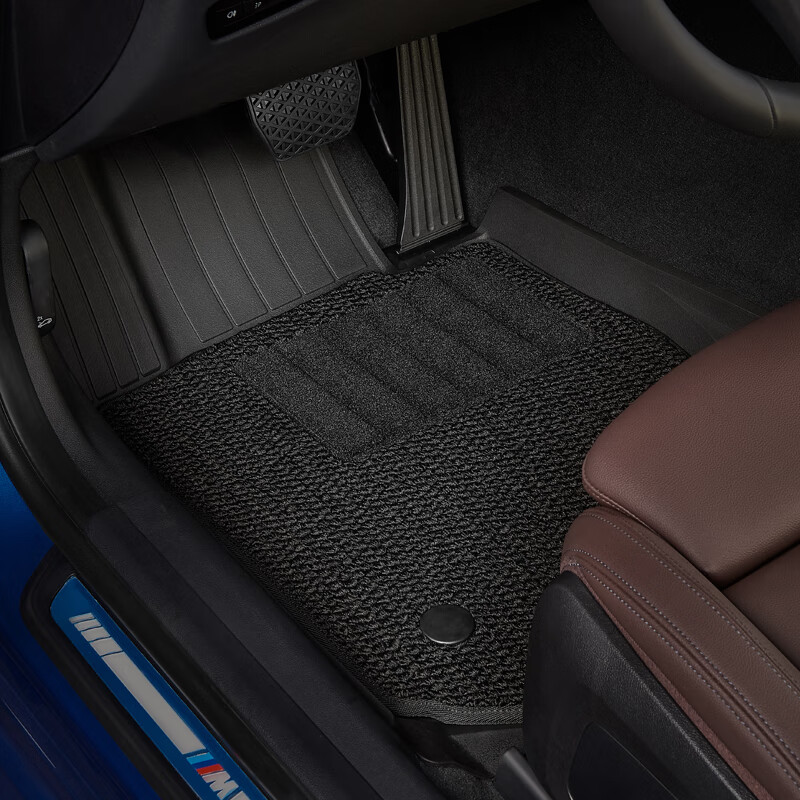 3W Suitable for BMW 3 Series, Specifically for 320Li 318 3 Series Long Wheelbase TPE Car Floor Mats + Carpet Surface, 2020-2026 Models
