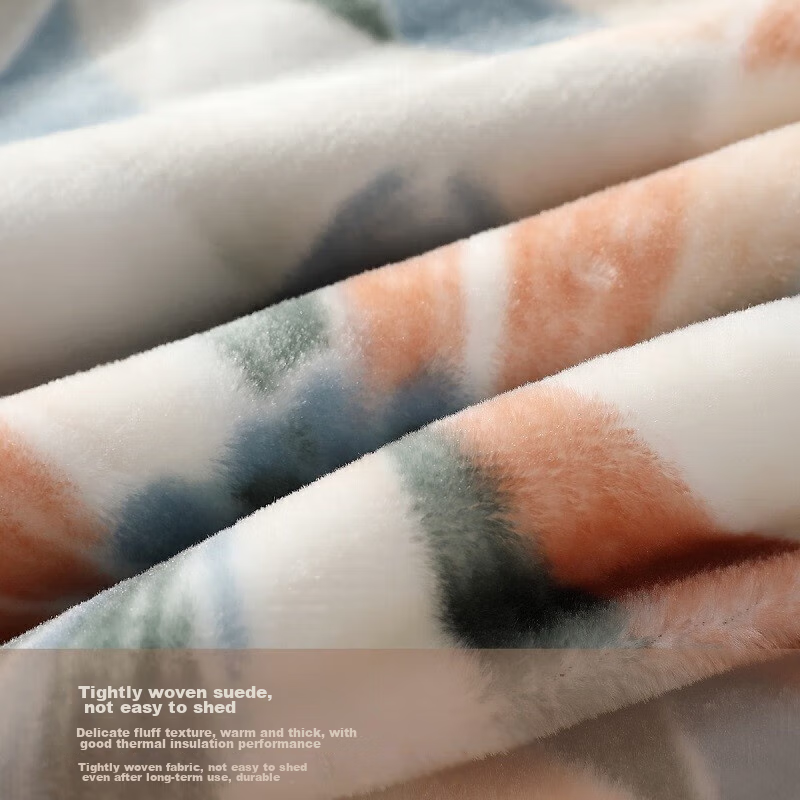 Shuixingjiafang Fleece Blanket, Winter Thickened And Fleece-Lined, Double-Layer Bedspread, Machine Washable, Approximately 7.2 Jin (3.6 Kg), 200×230cm