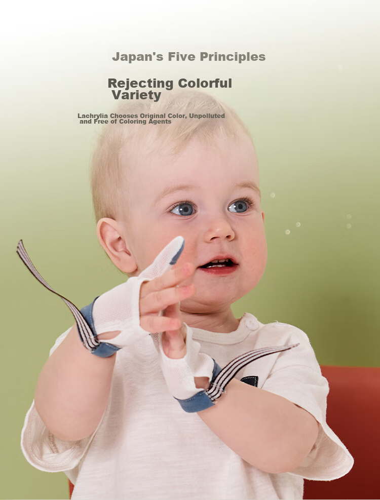 LAXIALIYA Baby Anti-Thumb Sucking Device, Toddler Anti-Biting Gloves, Infant Anti-Sucking Finger, Children's Anti-Thumbsucking Aid, Kids Summer 8