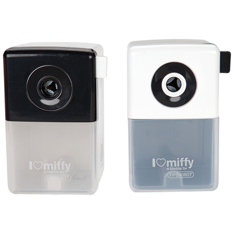 M&G Black and White Manual Pencil Sharpener Hand Crank Student Rotary Sharpener Semi-Automatic Pencil Sharpener Random Color FPS90607 Single Pack