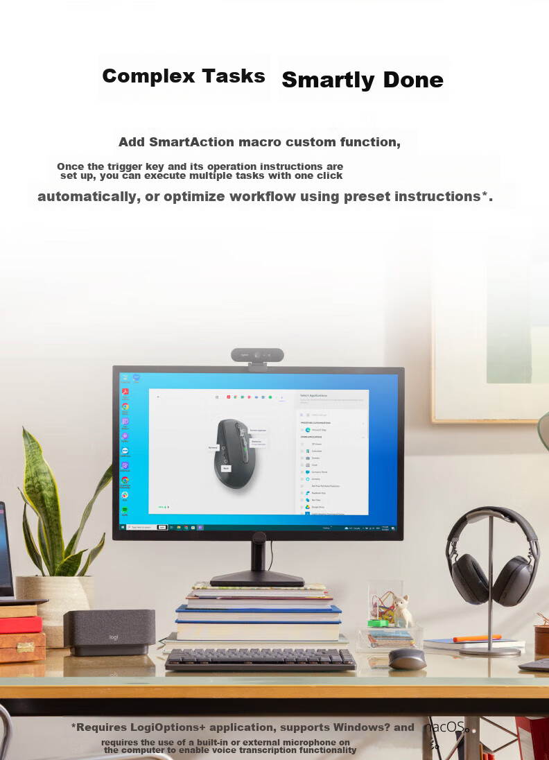 Logitech MX Anywhere 3S, Enterprise-Grade Wireless Bluetooth Dual-Mode Silent Smart Portable Office Mouse, Fast Charging Long Battery Life, Space Silver [Group Purchase Discount] 10