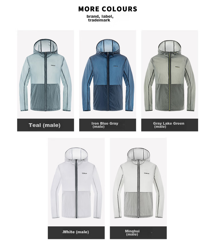 TOREAD UPF40+ Lightweight Breathable Sun Protection Jacket for Men and Women TAZJ82516 10