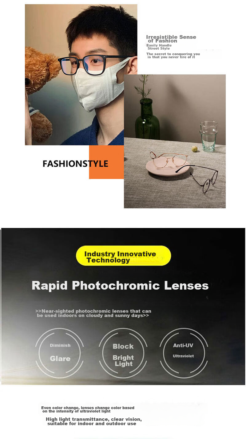 Boshide Anti-Blue Light Glasses, Unisex Radiation Protection Glasses, Non-Prescription Flat Lens Phone And Computer Eye Protection Goggles, Glossy Black Frame 2