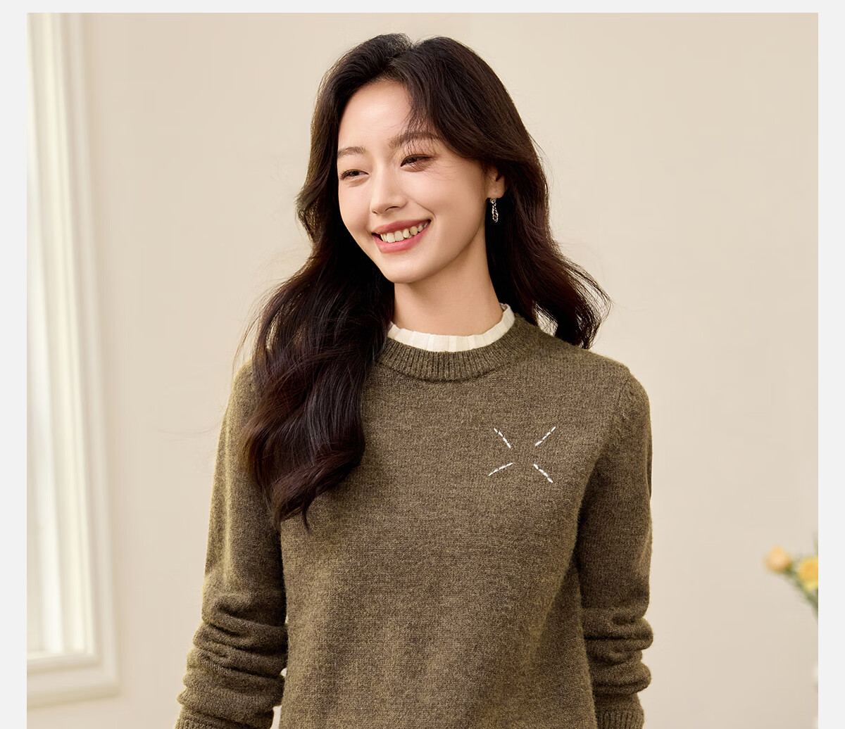 PinCai Women's Knit Sweater Wild Mallard Vintage Thickened American Style Trendy Knitwear P144Z6001 2