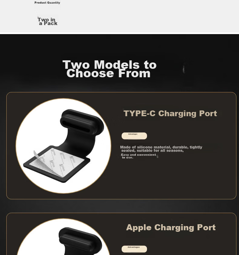 Dipuer Android Phone Charging Port Dust Plug, Type-C Compatible with Xiaomi/Huawei/OPPO/Vivo And Other Android Devices, Black, Pack of 2 6