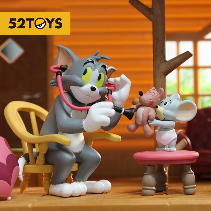 52TOYS TOM & JERRY Daily Life 2 Blind Box Figurine Toys, Single Piece Graduation Gift