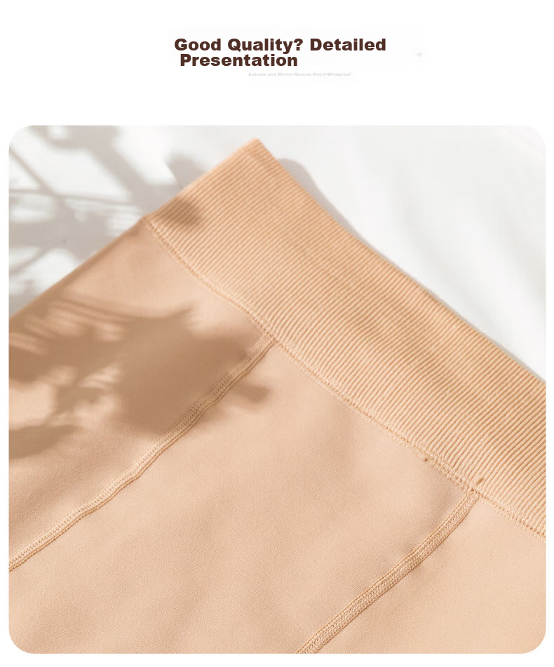 LangSha Women's Leggings, Plus Size, Spring And Autumn Style, Medium-Thick Thin Fleece, for Outdoor Wear, Fleece-Lined, Nude Color, Bare Leg Effect, Pantyhose 12