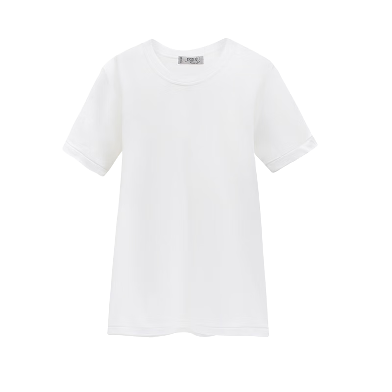 Yiershuang [100% Cotton, 5A Antibacterial] Men's Undershirt Short Sleeve T-Shirt Ribbed Pure Cotton Underwear Large Size Old Man Shirt