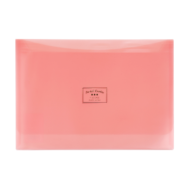 KOKUYO A4 File Folder, Pastel Cookie Design, Student Double-Pocket Organizer, Pink, 4 Pack, WSG-KUCW311P, Office Supplies, 3C Digital Products, All-Net Low Price