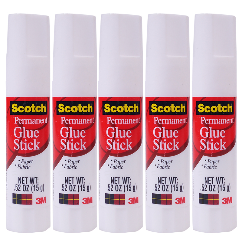 3M Glue Stick, Siga PVP White Strong Glue Stick, Solid Glue/solid Glue Stick/solid Glue Water, 6015, Pack of 5