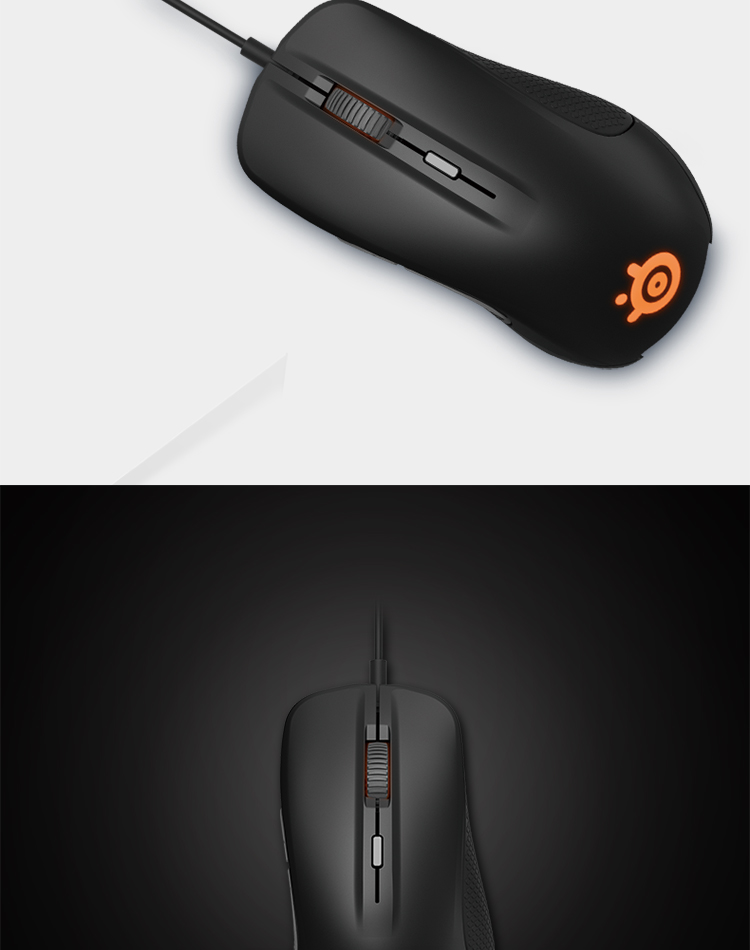 赛睿（SteelSeries）Rival 300S 绝地求生吃鸡利器 Prism RGB 游戏鼠标 黑色 有线鼠标-京东