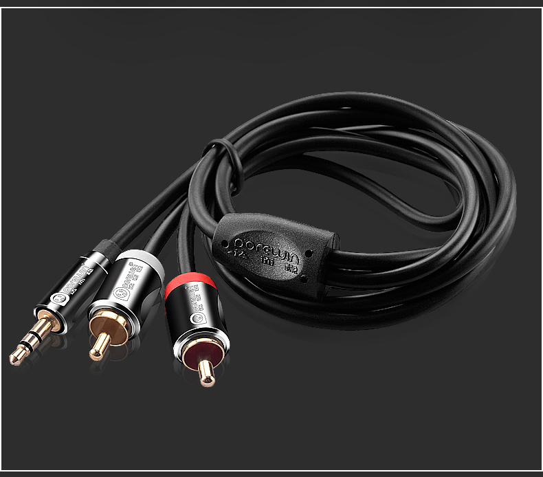 达而稳(dorewin)azr110 3.5mm转双莲花音频线 一分二音响线音频连接线