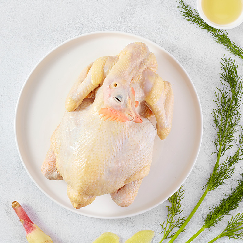 天农 供港农家土鸡净重1kg山林散养清远走地鸡整鸡 冷冻 红烧煲汤食材