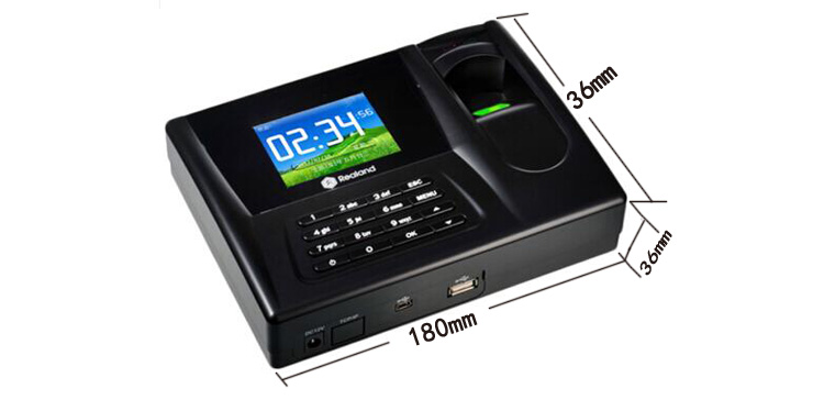 Realand Attendance Machine, Fingerprint Clock-In Device, ID Card Attendance System, No Network Required, Easy Operation without Software, Automatic Report Generation ZD-E210 5