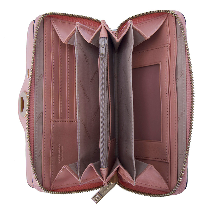 coccinelle 可奇奈尔 女士葡萄柚色牛皮手拿钱包 c2 yc5 11 32 01 290