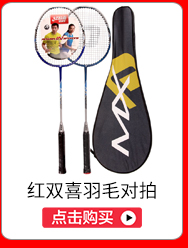 红双喜DHS羽毛球拍对拍羽拍E-MX202-2已穿线