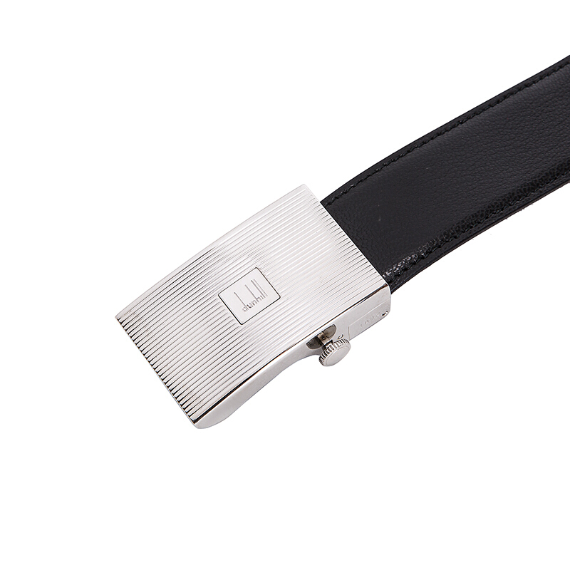 dunhill 登喜路 男士黑色牛皮时尚滑扣腰带 bpza30a42