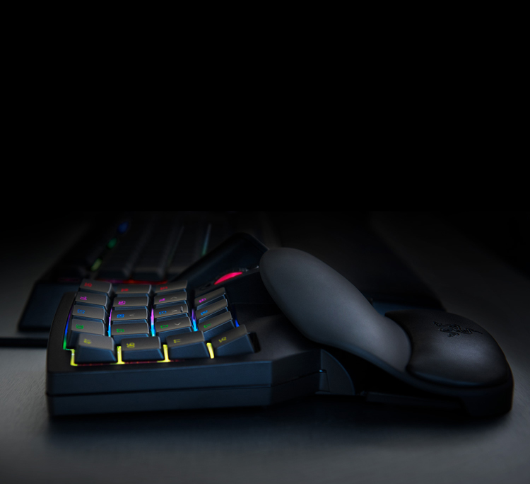 Razer Talos Pro Gaming Single-Handed Keyboard with Analog Switches, 32 Programmable Keys, 8-Direction Thumbsticks And Scroll Wheel, Mercury 9