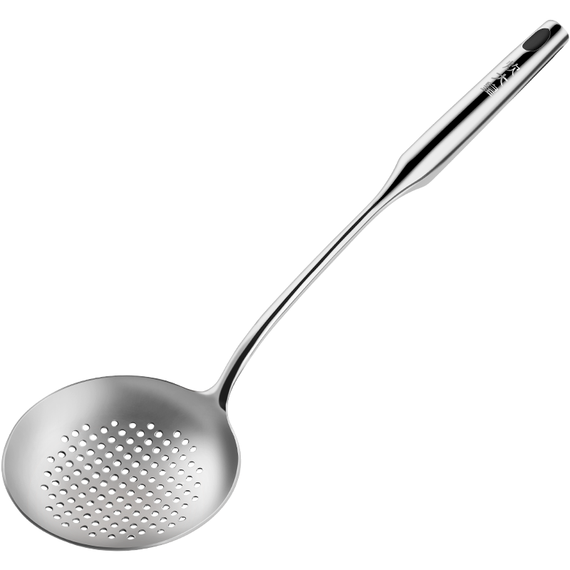 COOKER KING Strainer Ladle, 304 Stainless Steel Thickened Long-Handled Skimmer, Deep-Frying Ladle, Noodle Scoop