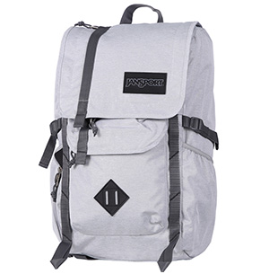 jansport15英寸电脑双肩包背包书包t52s3f6灰色