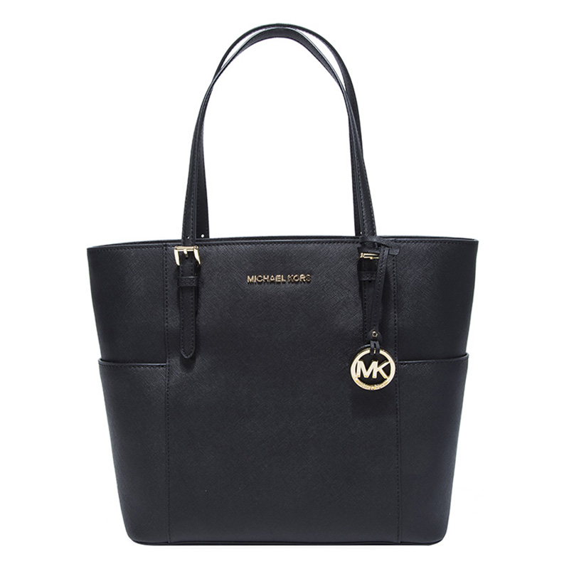 michael kors 迈克·科尔斯 mk女包 黑色皮革女士手提单肩包 30t6gtv