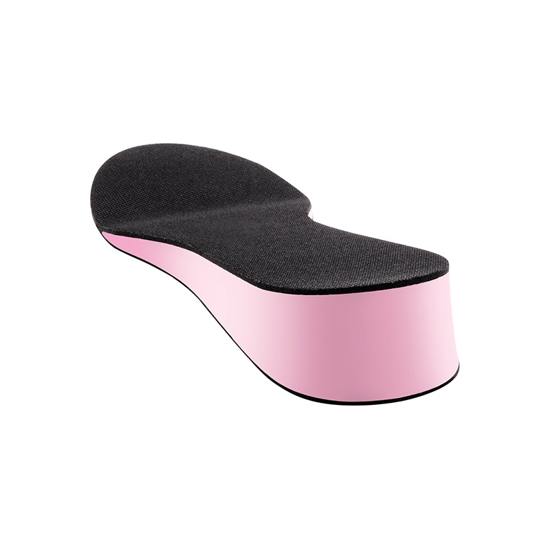 Eleft Invisible Heel Lift Insoles for Women, Soft And Elastic Shock-Absorbing Breathable Comfortable Full Insoles, Pink 4CM