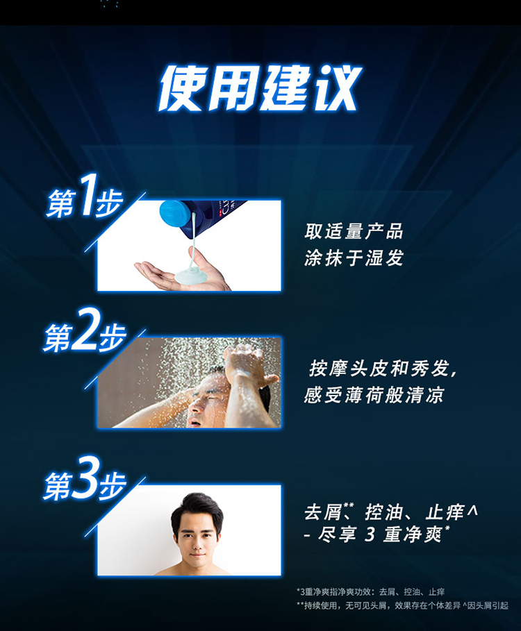 清扬(CLEAR)洗发水 男士去屑洗发露活力运动薄荷型500ml-京东