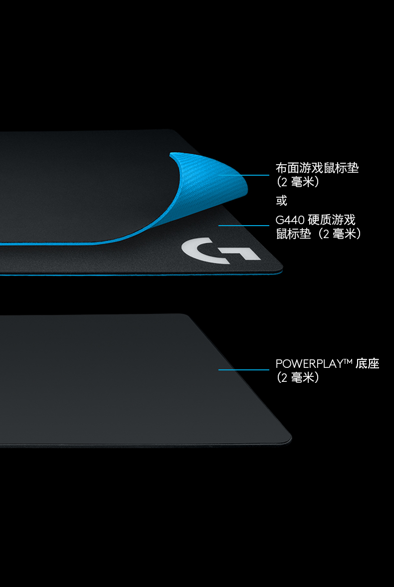 powerplay 无线充电 无线充电鼠标垫 适配g502无线 g640 鼠标垫 大
