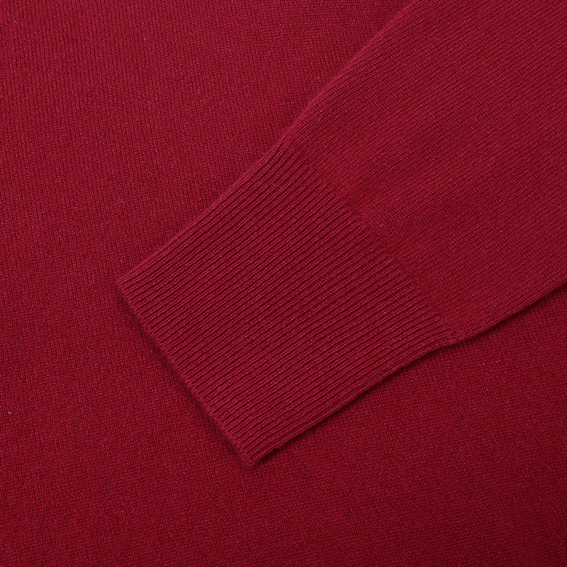 burberry 巴宝莉 男款绯红色羊绒v领羊绒衫针织衫套头衫 40565151 l码