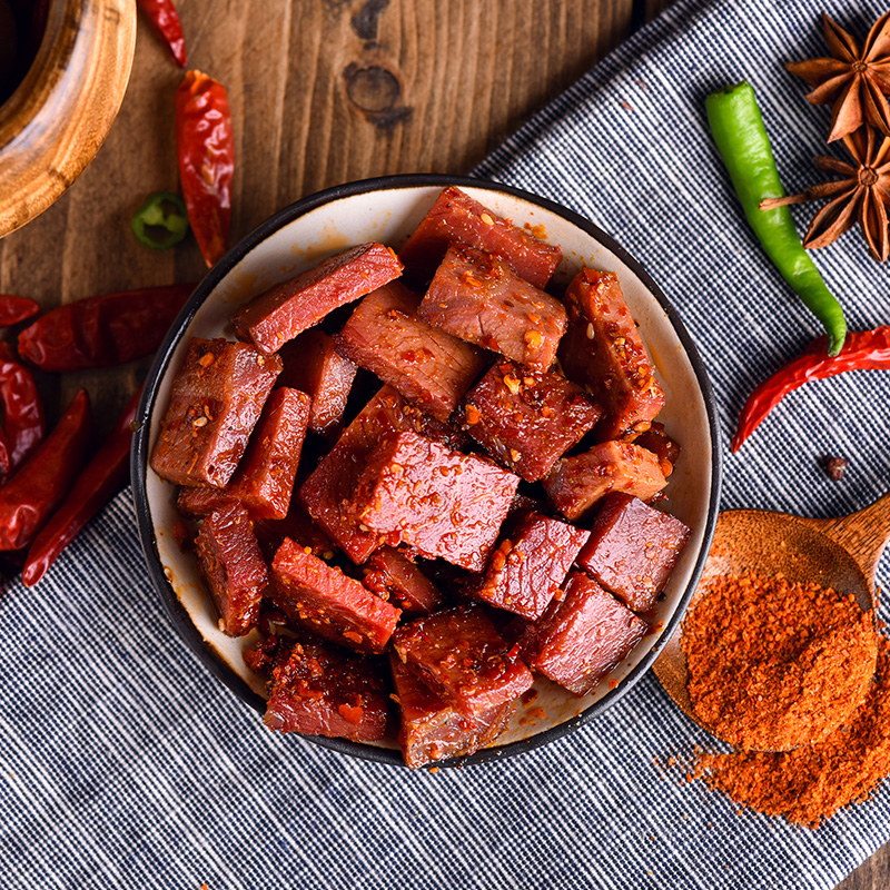 张飞 什锦牛肉200g 四川特产 旅游休闲零食小吃 八口味量贩混合装礼包