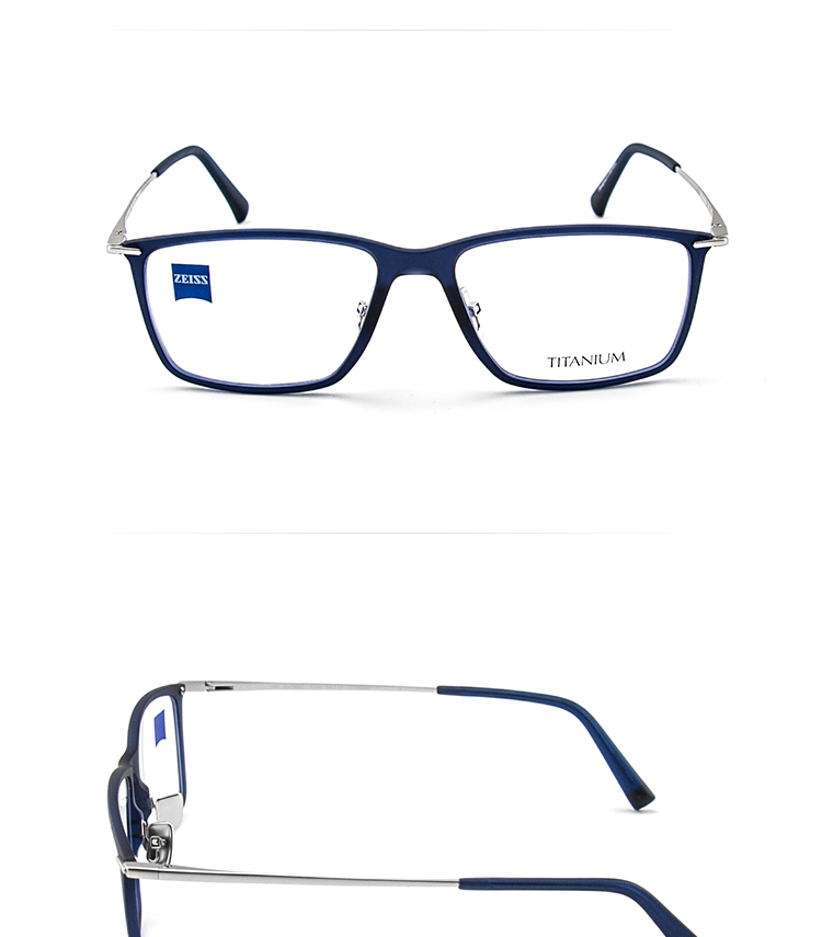 蔡司(zeiss)眼镜架钛 板材男女全框眼镜架配镜近视光学镜架zs-75007