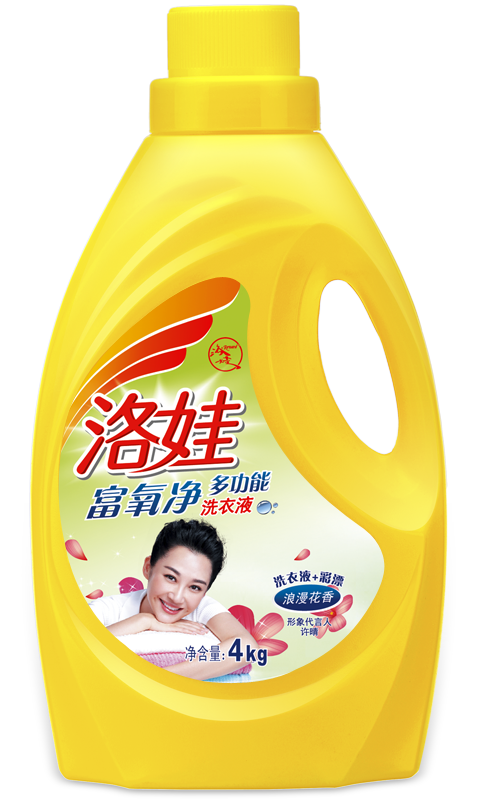 【洛娃洗衣液】【整箱】洛娃 多功能富氧净洗衣液4kg*4瓶浪漫花香