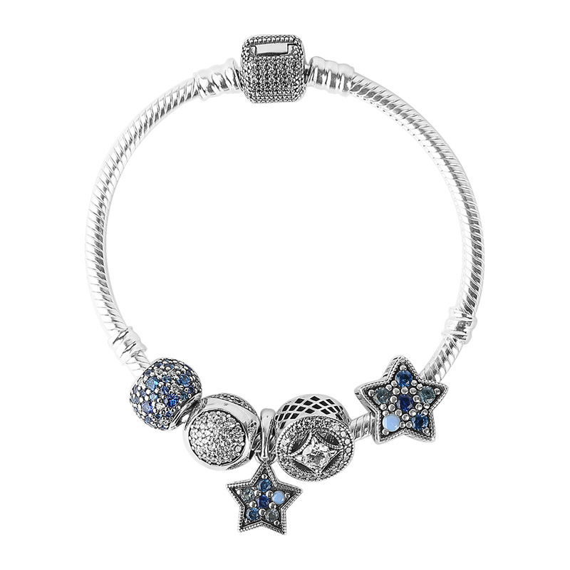 pandora 潘多拉 夜空中的星星成串手链 zx1026-16