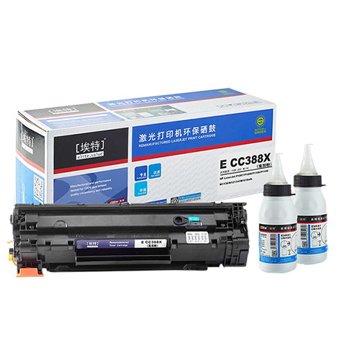 埃特（elite_value）E CC388X 大容量易加粉黑色硒鼓超值装 (适用惠普LaserJet1007/1008/1108/M1136/1213nf)-京东