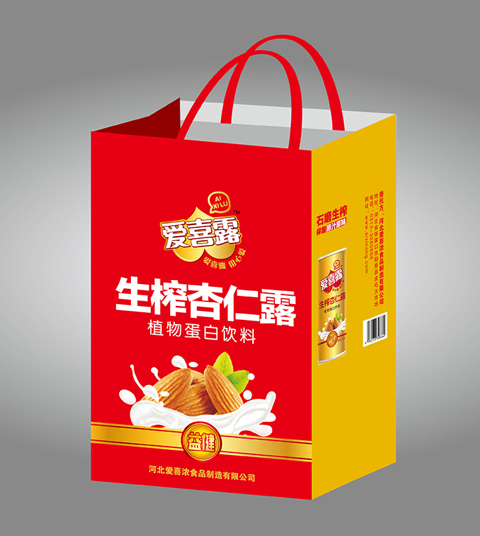 饮料冲调 饮料 爱喜露 爱喜露爱喜露杏仁露手提袋