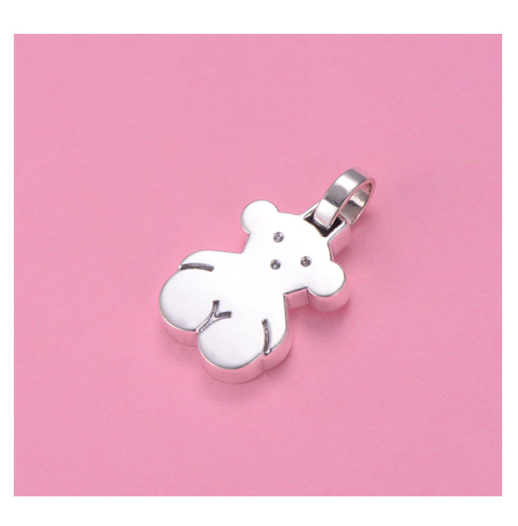 tous 桃丝熊 女士甜心系列925银清新简约银色吊坠 415900172