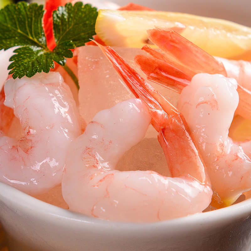 美加佳去壳甜虾刺身27只净重70g  即食生北极甜虾 海鲜水产
