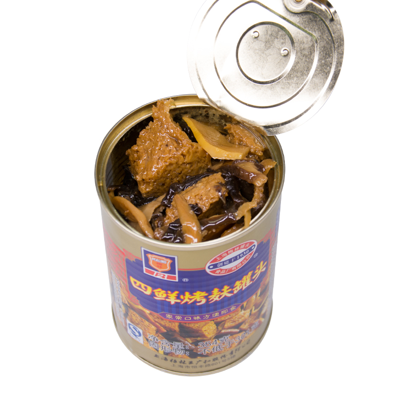 MALING 上海梅林 四鲜烤麸罐头354g 预制菜下饭菜罐头（包装更替）