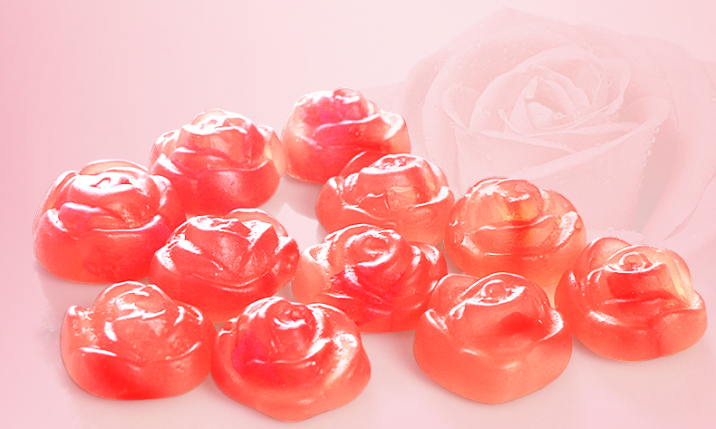 贝欧宝 玫瑰花瓣糖45g 非人工添加健康糖果内含真实玫瑰花瓣