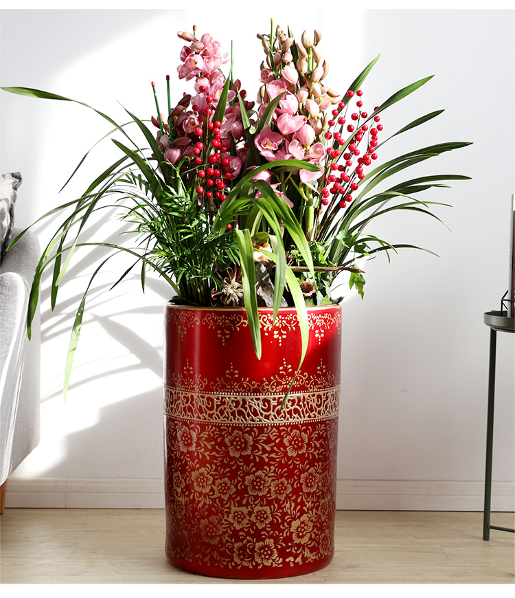 卉优 大花蕙兰直兰花卉盆栽绿植送礼植物带花苞年宵花卉新春花卉室内