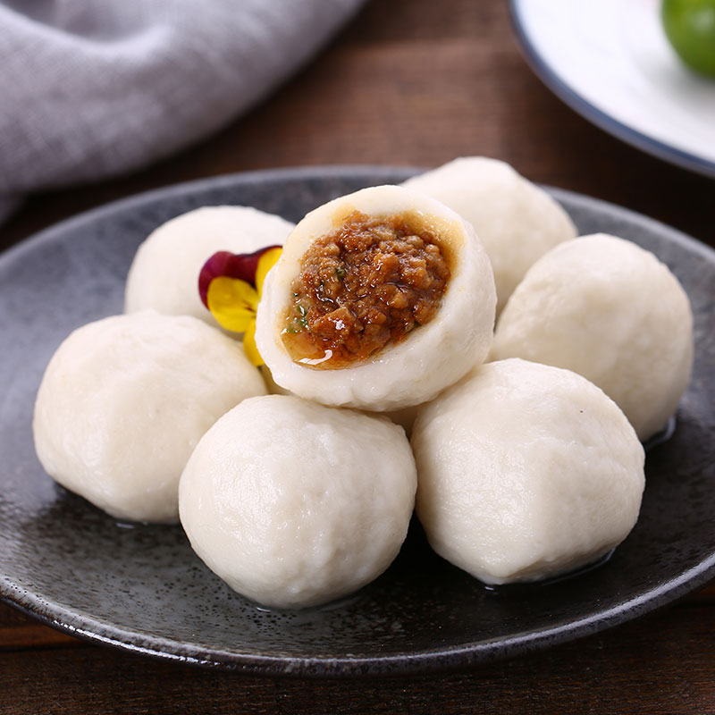 海欣正宗爆汁小鱼丸500g非遗技艺福州鱼丸包心丸子早餐半成品火锅食材