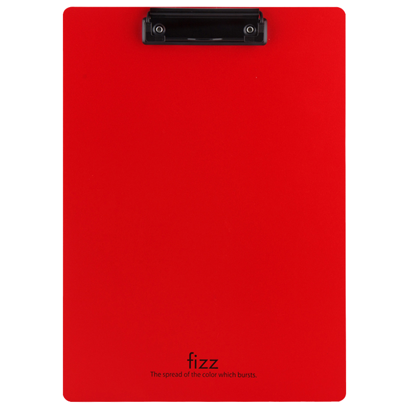 Fizz Metal Strong Clip High-Quality A4 Thick PP Writing Board Clip/pad/cover/office Supplies/student Stationery Red A6383