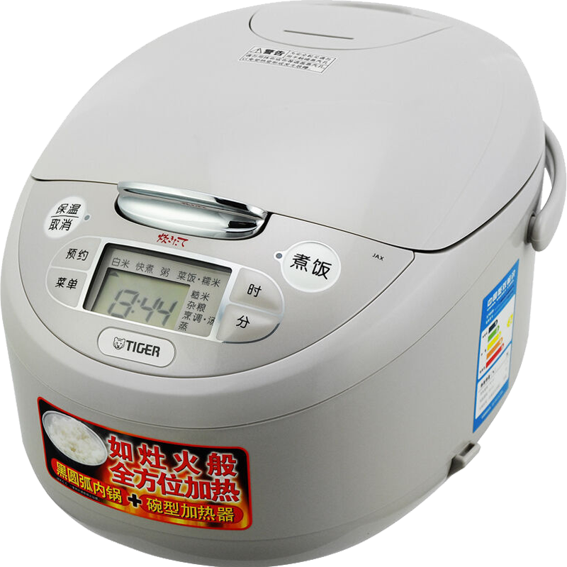TIGER Rice Cooker, Multifunctional Smart Microcomputer, Programmable Timer for Cooking, Non-Stick Home Rice Cooker, 4-5 People Capacity, 5L, JAX-C18C