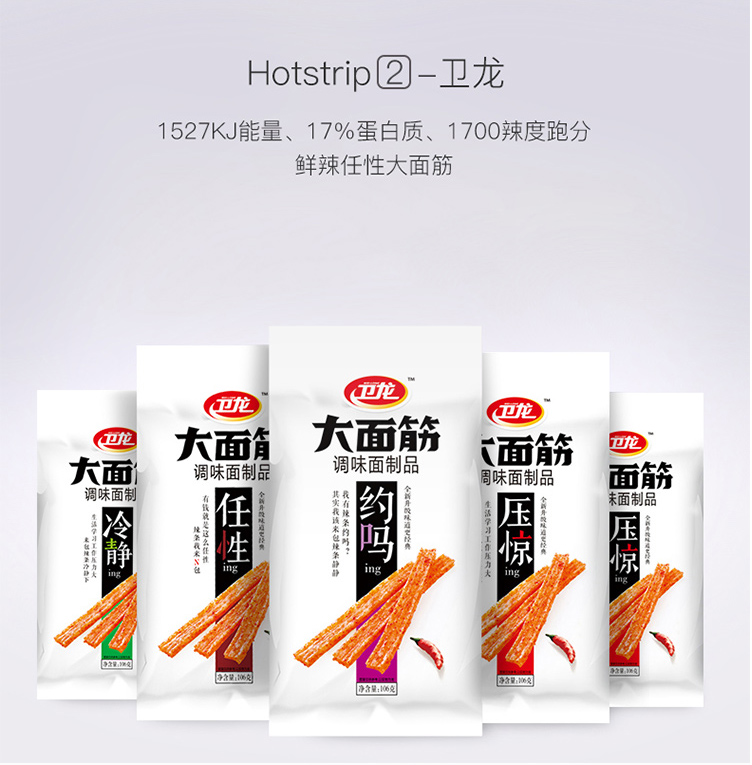 卫龙辣条 大面筋 65g/袋