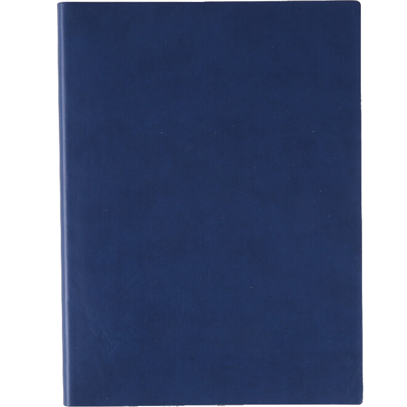 TRNFA TB-N205 Colorful Fashionable Imported Color-Changing PU Notebook, High-End Business Journal, Soft Leather Cover Notepad, Creative Office Stationery (Dark Blue 16K)